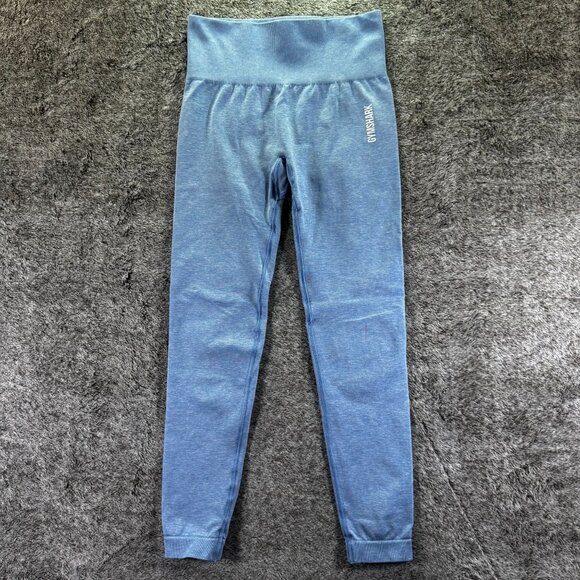Gymshark Adapt Seamless Leggings Sz S Blue - Picture 2 of 10